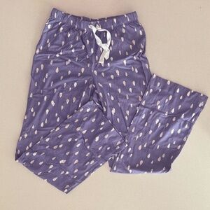Purple Raindrop Print Lounge Pants/Pajamas